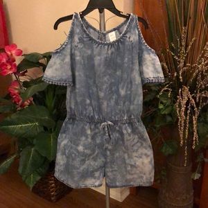 Justice  Girls Denim Romper